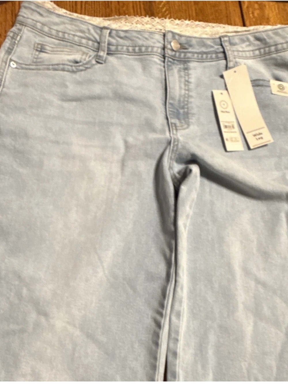 No Boundaries Light Blue Wide Leg Jeans